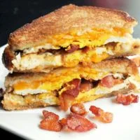 Lunch Menu – Texas Melts Bacon, Egg with Cheese Melt price
