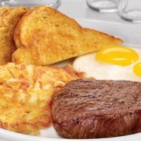 Breakfast Menu Sirloin with Eggs menu