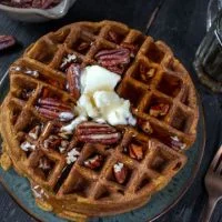 Waffles Pecan Waffle menu