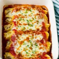 Mayflower Menu - Italian Baked Stuffed Manicotti menu
