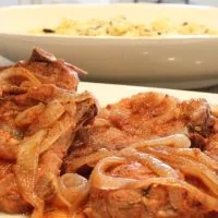 Mayflower Menu - Pork Chops Vinho de Alhos menu